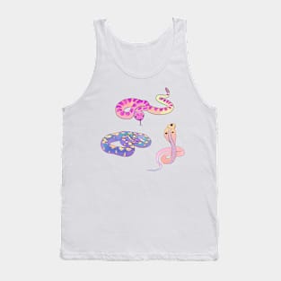 Cute watercolor snake sticker pack Tank Top